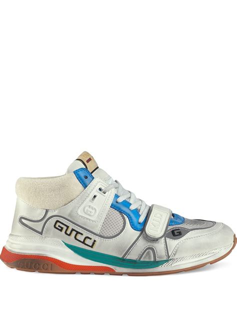 gucci ultrapace r sneakers|white high top gucci sneakers.